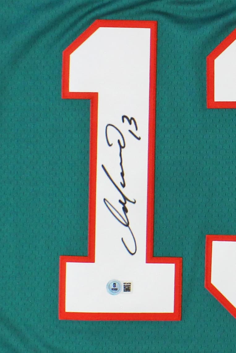 Dan Marino Signed Miami Dolphins Mitchell & Ness Teal NFL Jersey Dan Marino Jersey dan-marino-miami-dolphins-mitchell-ness, Miami Dolphins, view 2, supplier stock photo