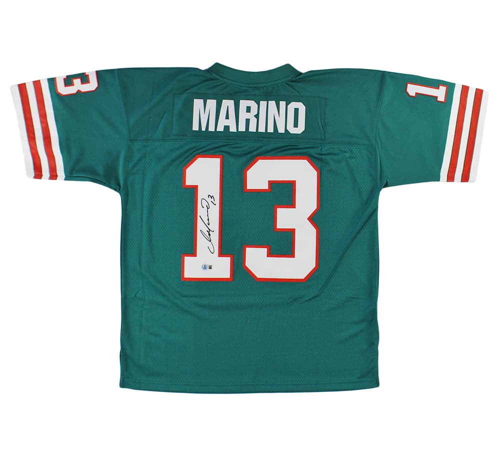 Dan Marino Signed Miami Dolphins Mitchell & Ness Teal NFL Jersey Dan Marino Jersey dan-marino-miami-dolphins-mitchell-ness, Miami Dolphins, supplier stock photo