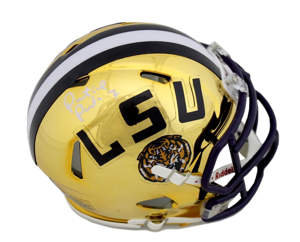 Patrick Peterson Signed LSU Tigers Mini Chrome Helmet Patrick Peterson Helmet patrick-peterson-lsu-tigers-mini-chrome, LSU Tigers, supplier stock photo