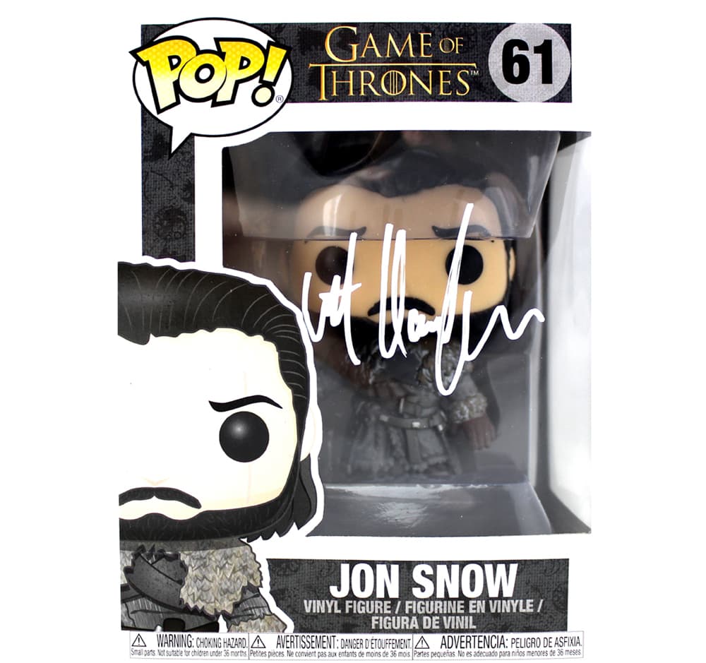 Kit Harington Signed Game of Thrones Funko Pop! – Jon Snow – Beyond The Wall #61 Kit Harington Other kit-harington-game-thrones-funko-pop, supplier stock photo