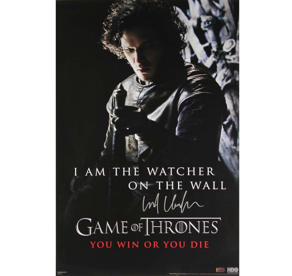 Kit Harington Signed Game of Thrones 24×36 – I am the Watcher on the Wall Poster Kit Harington Other 24x36-kit-harington-game-thrones-24-36, supplier stock photo