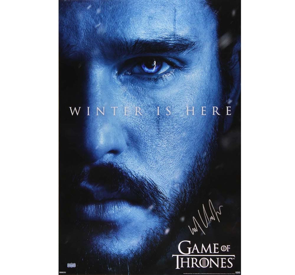 Kit Harington Signed Game of Thrones 24×36 Poster – Winter is Here Kit Harington Other 24x36-kit-harington-game-thrones-24-36, supplier stock photo