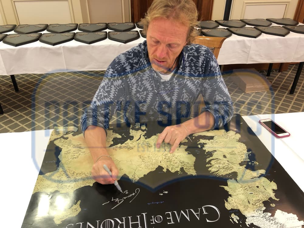Jerome Flynn Signed Game of Thrones Westeros Map 24×36 Poster with “Bronn” Inscription Jerome Flynn Other 24x36-jerome-flynn-game-thrones-westeros-map, view 3, supplier stock photo