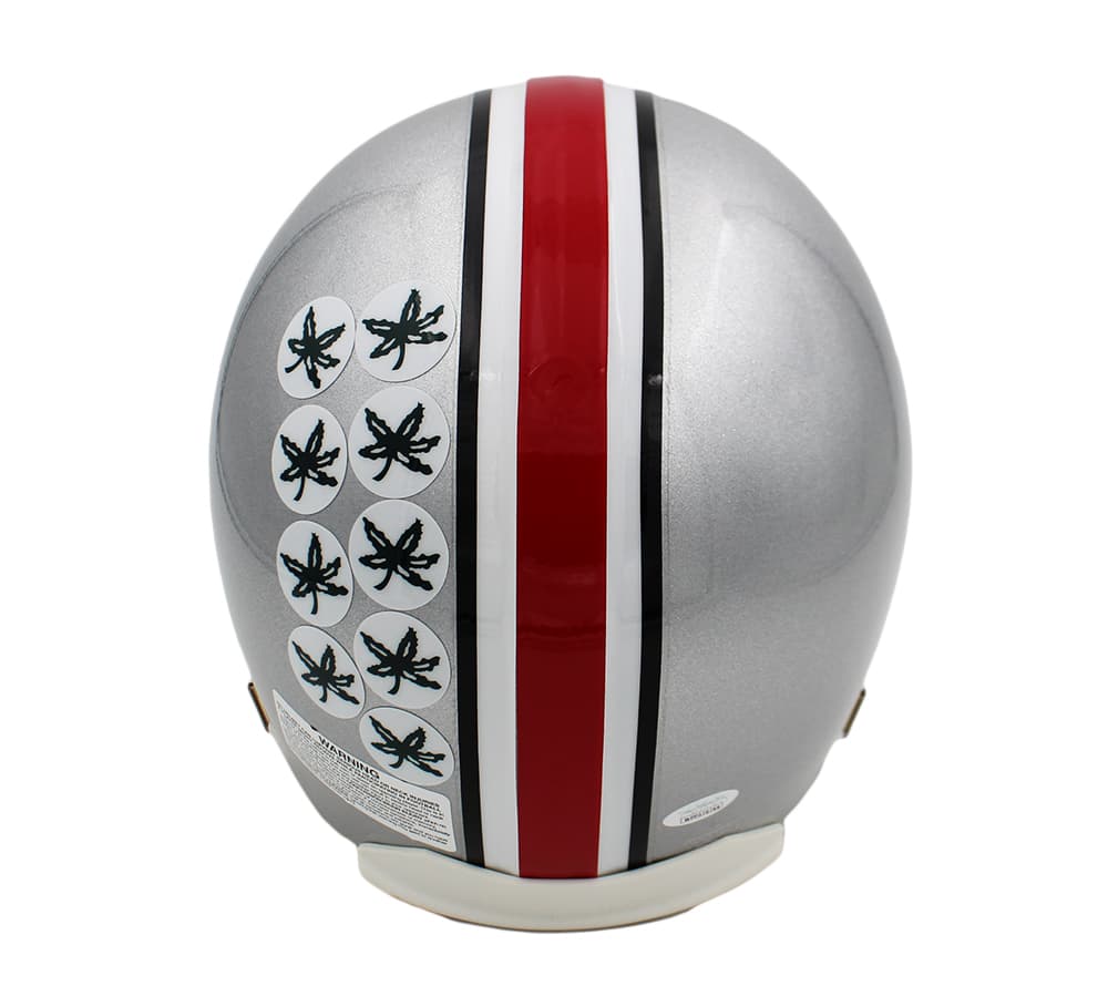 Cris Carter Signed Ohio State Buckeyes Current Authentic Gray NCAA Helmet Cris Carter Helmet cris-carter-ohio-state-buckeyes-current, Ohio State Buckeyes, view 2, supplier stock photo
