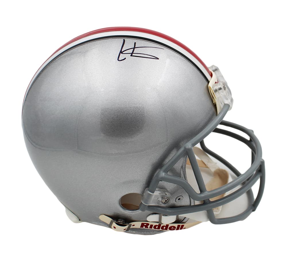 Cris Carter Signed Ohio State Buckeyes Current Authentic Gray NCAA Helmet Cris Carter Helmet cris-carter-ohio-state-buckeyes-current, Ohio State Buckeyes, supplier stock photo