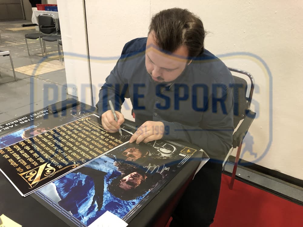 John Bradley Signed Game of Thrones Night’s Watch Oath 11×17 Photo with “Sam” Inscription John Bradley Photo 11x17-john-bradley-game-thrones-nights-watch, view 3, supplier stock photo