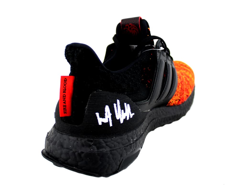 Kit Harington Signed Game of Thrones Adidas X House Targaryen Ultraboost Red Shoes Kit Harington Other kit-harington-game-thrones-adidas-house, view 4, supplier stock photo
