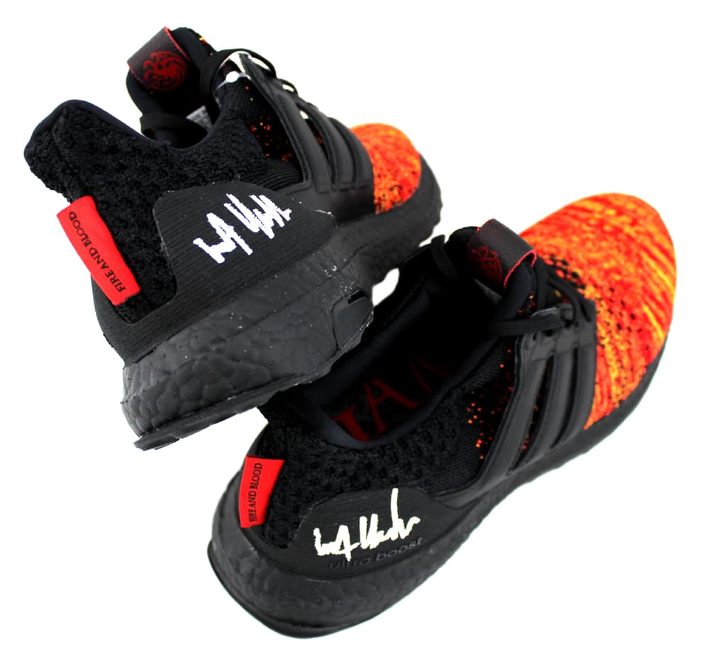 Kit Harington Signed Game of Thrones Adidas X House Targaryen Ultraboost Red Shoes Kit Harington Other kit-harington-game-thrones-adidas-house, view 2, supplier stock photo