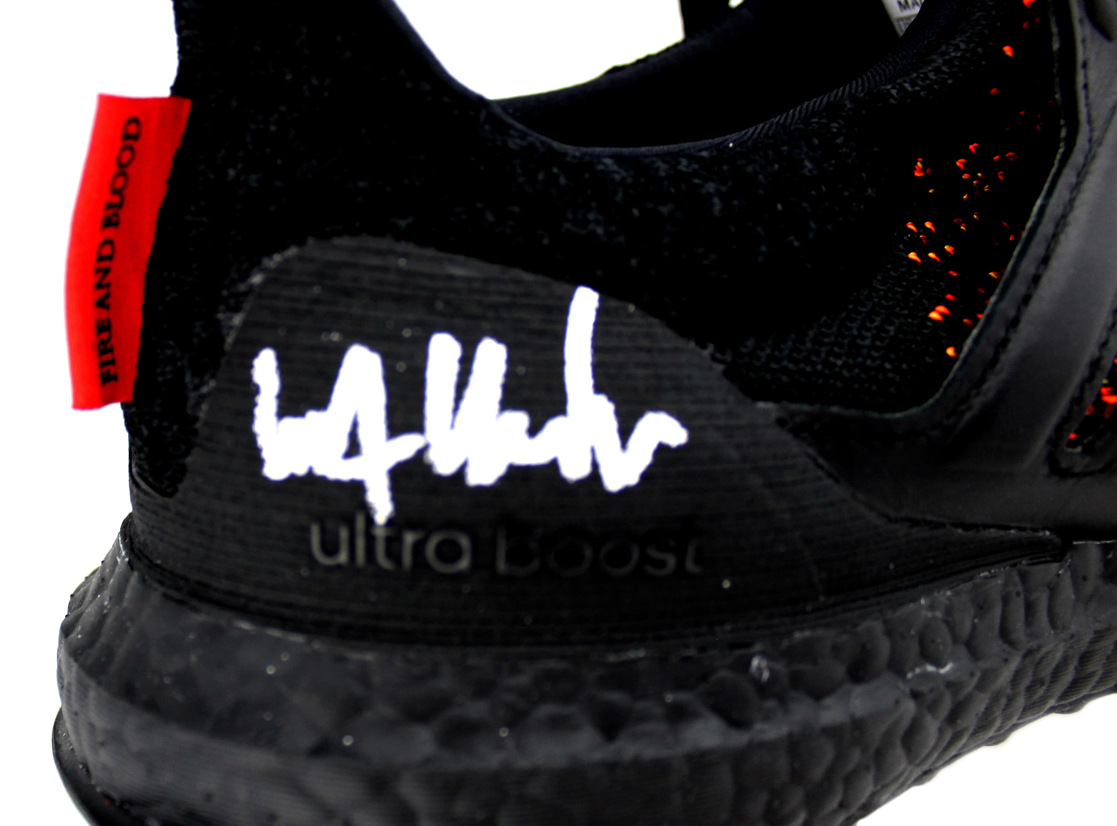 Kit Harington Signed Game of Thrones Adidas X House Targaryen Ultraboost Red Shoes Kit Harington Other kit-harington-game-thrones-adidas-house, view 3, supplier stock photo