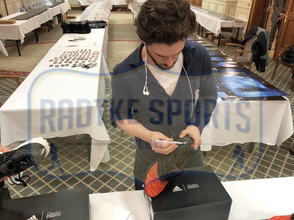 Kit Harington Signed Game of Thrones Adidas X House Targaryen Ultraboost Red Shoes Kit Harington Other kit-harington-game-thrones-adidas-house, view 8, supplier stock photo