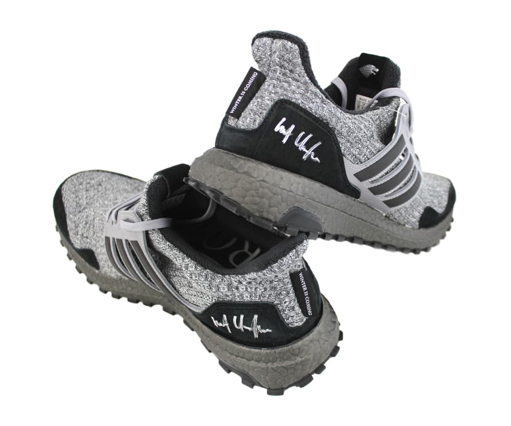 Kit Harington Signed Game of Thrones Adidas X House Stark Ultraboost Grey Shoes Kit Harington Other kit-harington-game-thrones-adidas-house, view 6, supplier stock photo