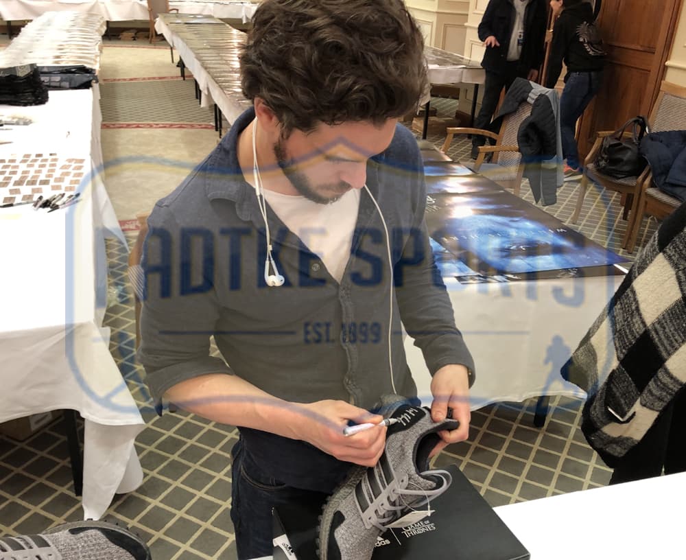 Kit Harington Signed Game of Thrones Adidas X House Stark Ultraboost Grey Shoes Kit Harington Other kit-harington-game-thrones-adidas-house, view 8, supplier stock photo