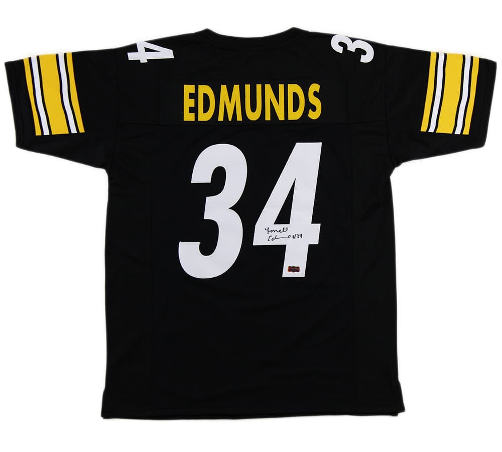 Terrell Edmunds Signed Pittsburgh Custom Black Jersey Terrell Edmunds Jersey terrell-edmunds-pittsburgh-black, supplier stock photo