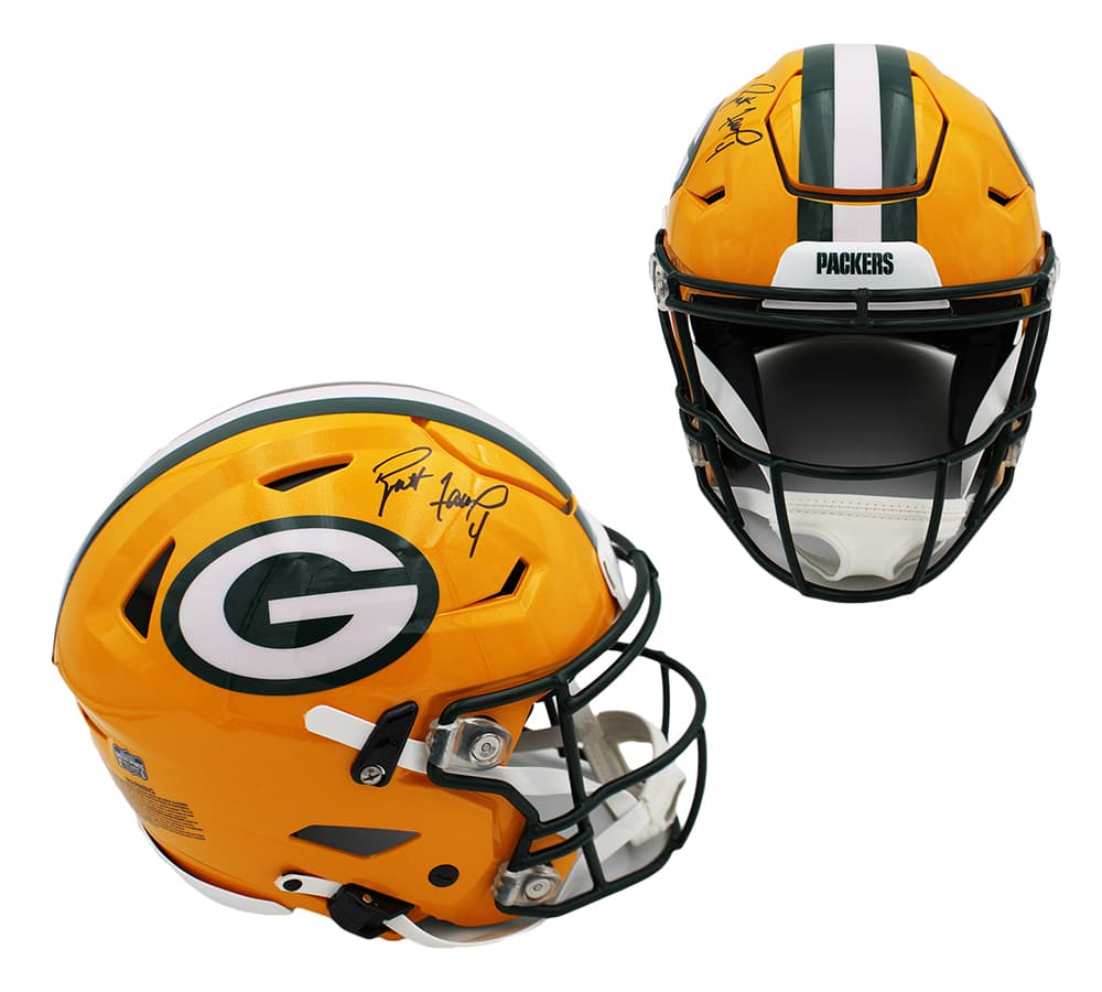 Brett Favre Signed Green Bay Packers Speed Flex Authentic NFL Helmet Brett Favre Helmet brett-favre-green-bay-packers-speed, Green Bay Packers, supplier stock photo