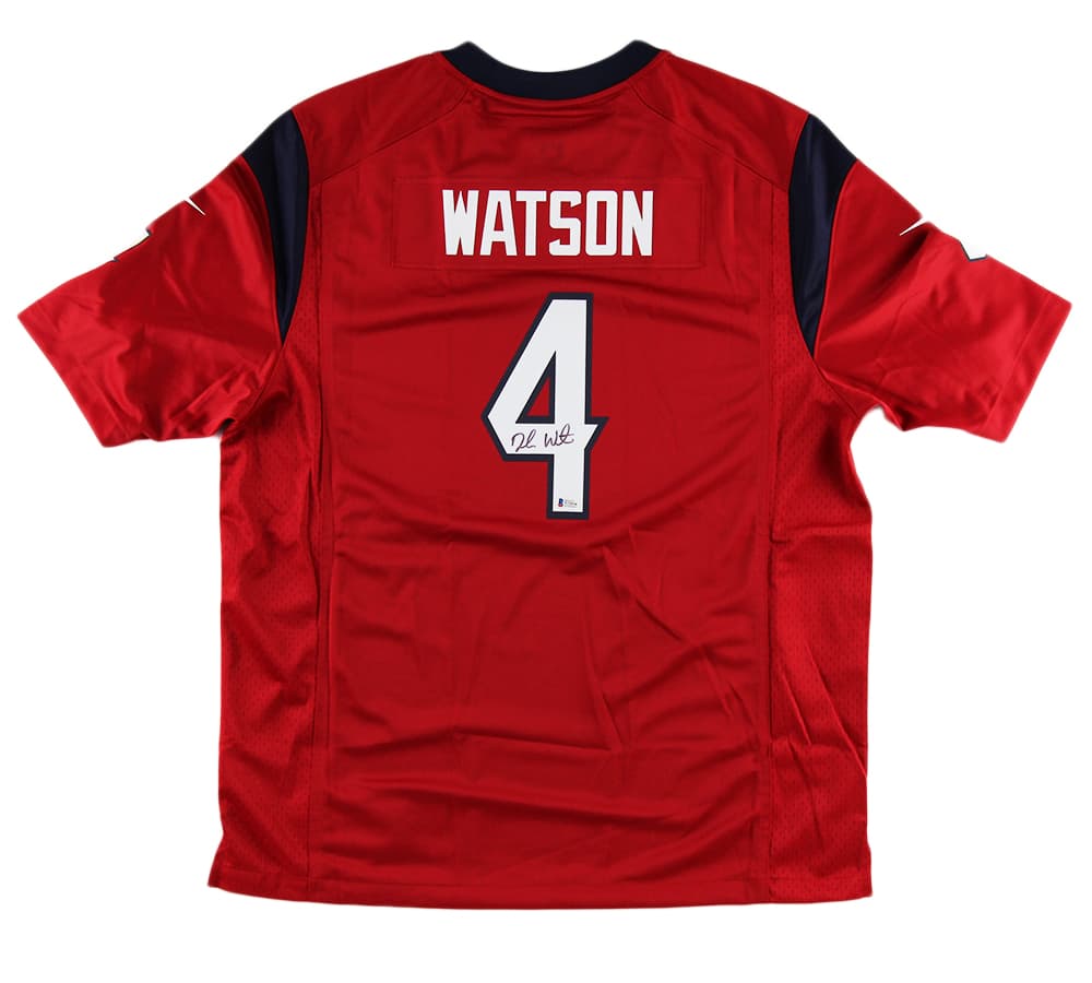 DeShaun Watson Signed Houston Texans Nike Elite Red NFL Jersey Deshaun Watson Jersey deshaun-watson-houston-texans-nike-elite, Houston Texans, supplier stock photo