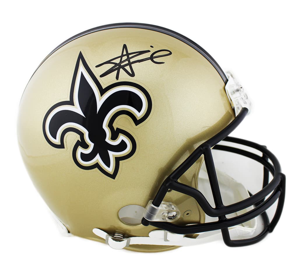 Alvin Kamara Signed New Orleans Saints Current Authentic Gold NFL Helmet Alvin Kamara Helmet alvin-kamara-orleans-saints-current-gold, supplier stock photo