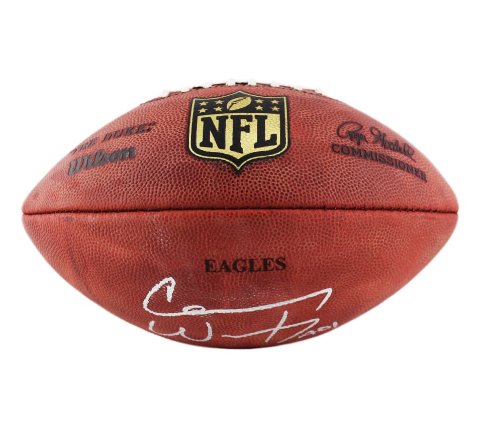 Carson Wentz Signed Philadelphia Eagles Wilson Authentic Stamped NFL Football Carson Wentz Ball carson-wentz-philadelphia-eagles-wilson-stamped, Philadelphia Eagles, view 3, supplier stock photo