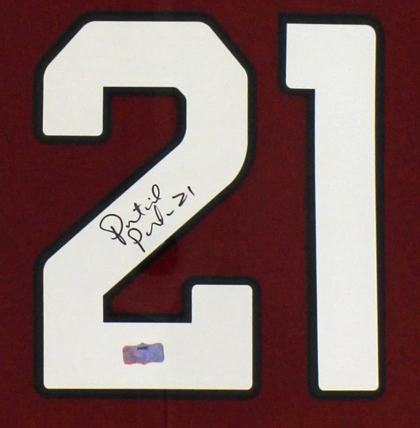 Patrick Peterson Signed Arizona Cardinals Large Framed Maroon NFL Jersey Patrick Peterson Jersey patrick-peterson-arizona-cardinals-large-framed, view 2, supplier stock photo
