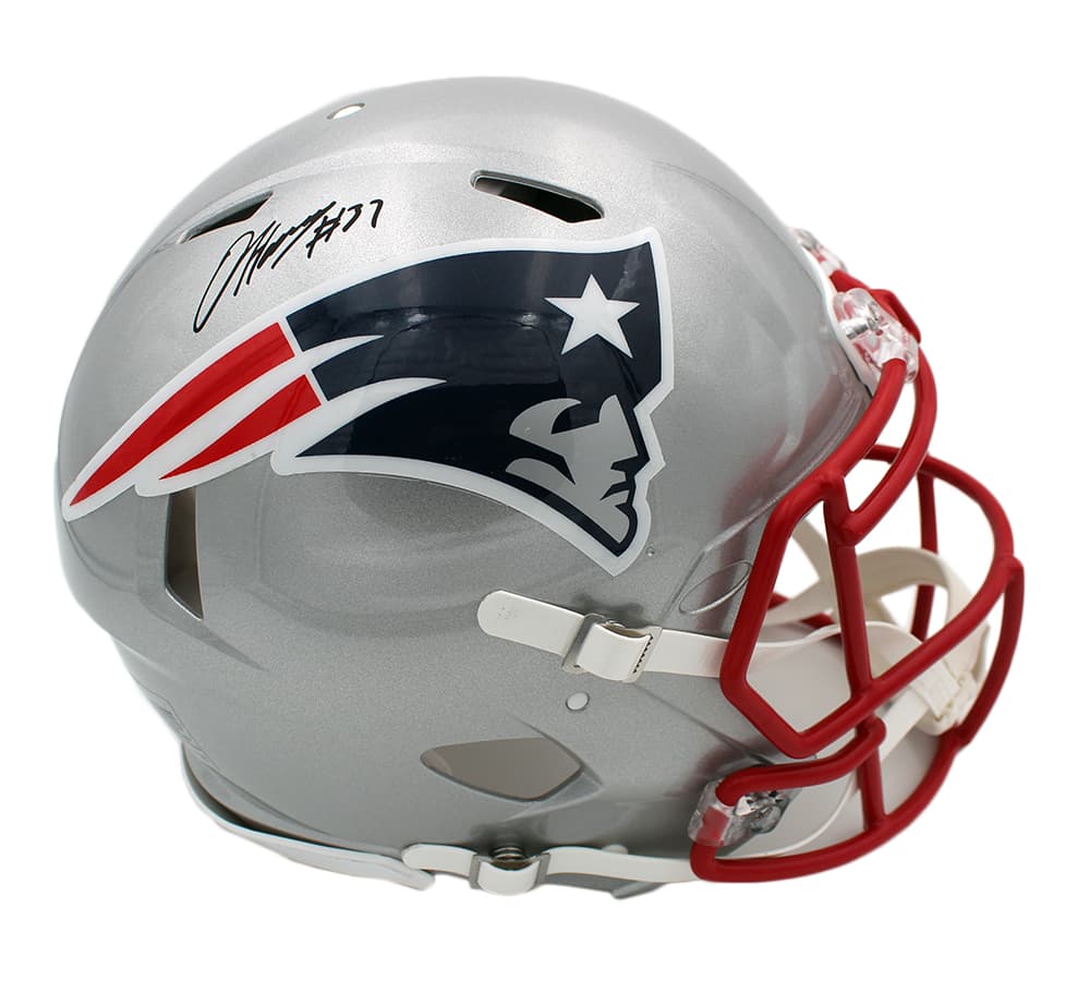 Damien Harris Signed New England Patriots Speed Authentic NFL Helmet Damien Harris Helmet damien-harris-england-patriots-speed-nfl, New England Patriots, supplier stock photo
