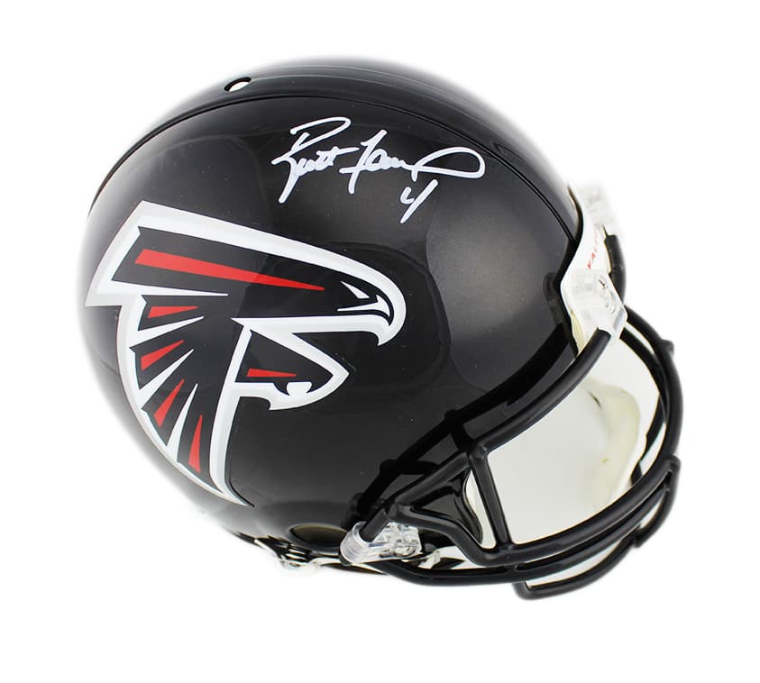 Brett Favre Signed Atlanta Falcons Current Authentic NFL Helmet Brett Favre Helmet brett-favre-atlanta-falcons-current-nfl, Green Bay Packers, supplier stock photo