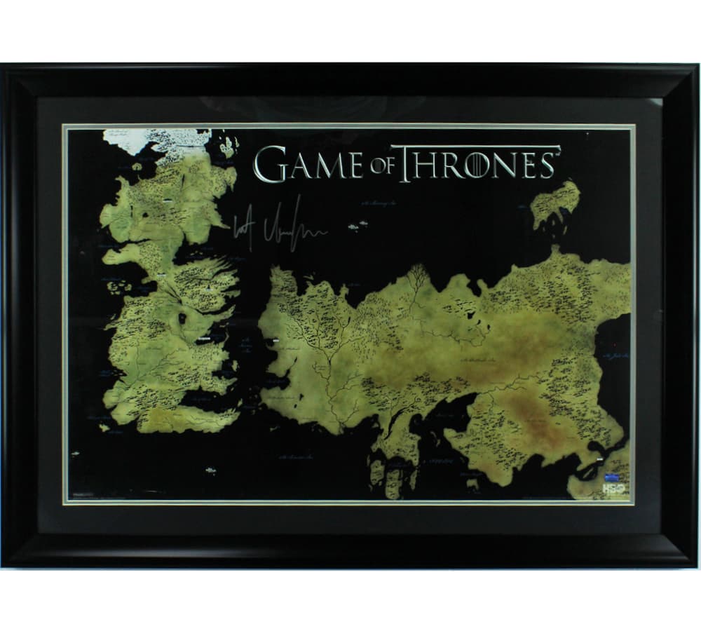 Kit Harington Signed Game of Thrones Westeros Map Framed Poster Kit Harington Other kit-harington-game-thrones-westeros-map, supplier stock photo