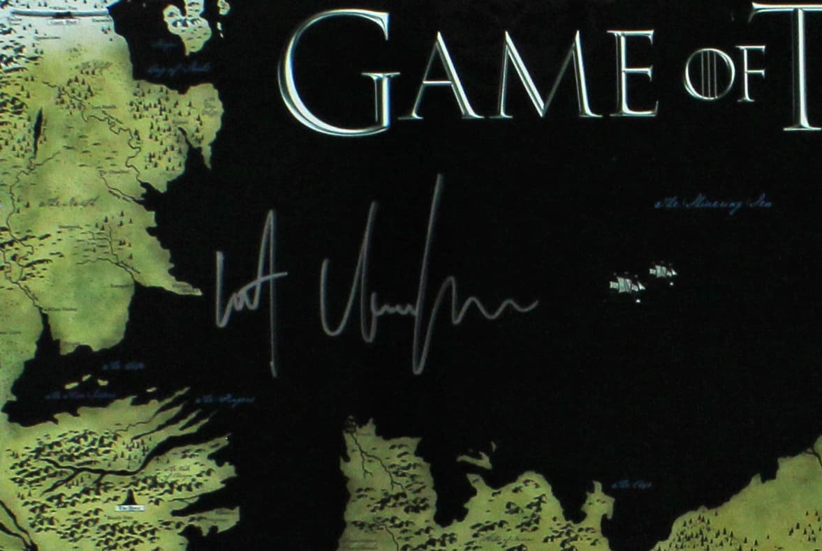 Kit Harington Signed Game of Thrones Westeros Map Framed Poster Kit Harington Other kit-harington-game-thrones-westeros-map, view 2, supplier stock photo