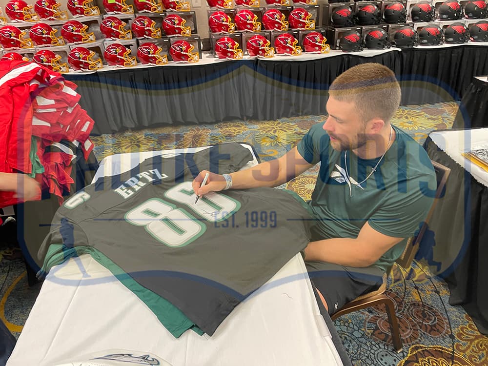 Zach Ertz Signed Philadelphia Custom Black Jersey Zach Ertz Jersey zach-ertz-philadelphia-black, view 3, supplier stock photo