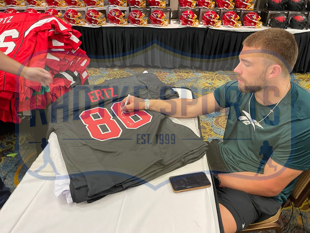 Zach Ertz Signed Stanford Custom Black Jersey Zach Ertz Jersey zach-ertz-stanford-black, view 3, supplier stock photo