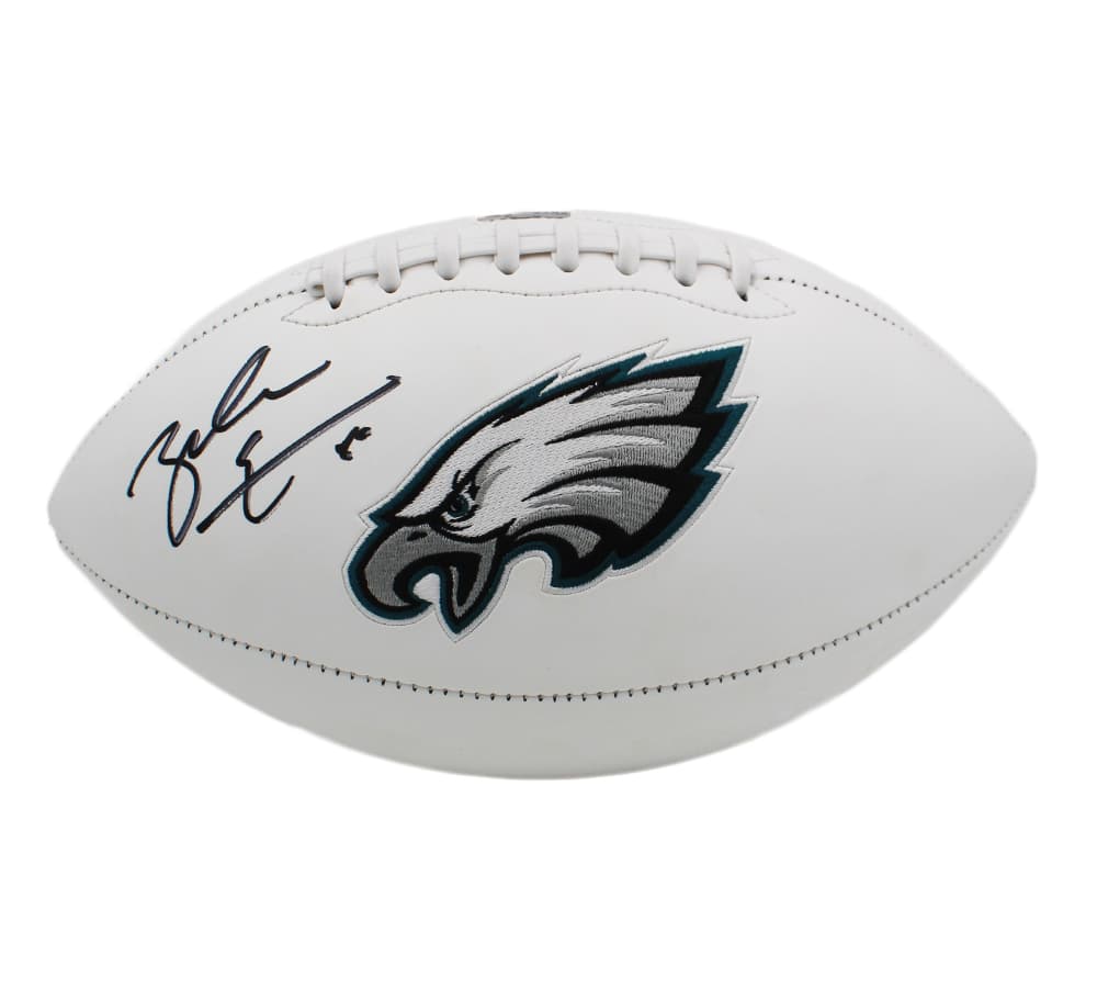 Zach Ertz Signed Philadelphia Eagles Embroidered White NFL Football Zach Ertz Ball zach-ertz-philadelphia-eagles-embroidered-white, Philadelphia Eagles, view 2, supplier stock photo