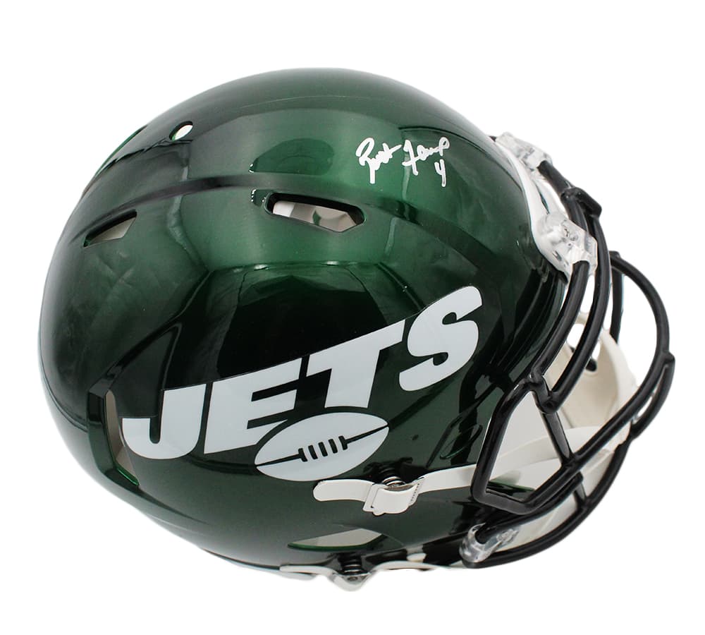 Brett Favre Signed New York Jets Speed Authentic Green NFL Helmet Brett Favre Helmet brett-favre-york-jets-speed-green, Green Bay Packers, supplier stock photo
