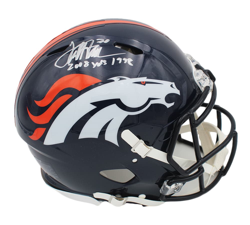 Terrell Davis Signed Denver Broncos Speed Authentic NFL Helmet with “2008 yds 1998” Inscription Terrell Davis Helmet terrell-davis-denver-broncos-speed-nfl, Denver Broncos, supplier stock photo