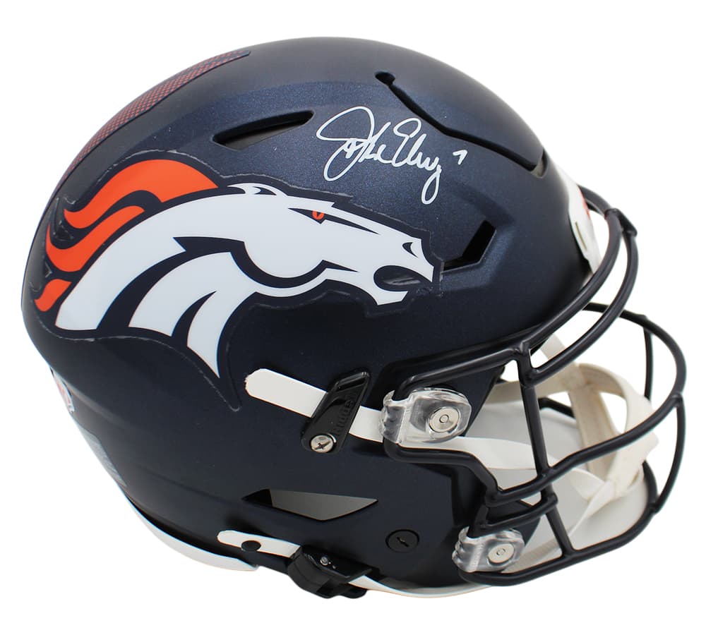 John Elway Signed Denver Broncos Speed Flex Authentic NFL Helmet John Elway Helmet john-elway-denver-broncos-speed-flex, Denver Broncos, view 2, supplier stock photo