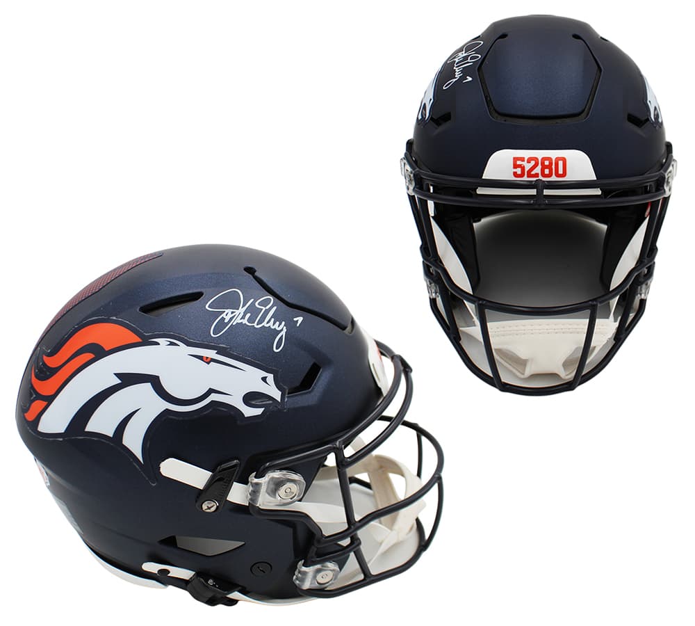 John Elway Signed Denver Broncos Speed Flex Authentic NFL Helmet John Elway Helmet john-elway-denver-broncos-speed-flex, Denver Broncos, supplier stock photo