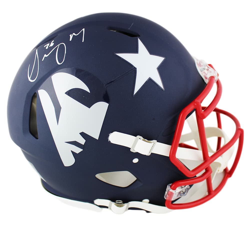 Sony Michel Signed New England Patriots Speed Authentic AMP NFL Helmet Sony Michel Helmet sony-michel-england-patriots-speed-amp, New England Patriots, supplier stock photo