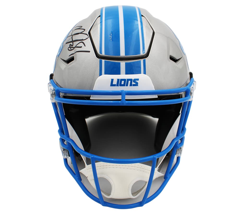 Calvin Johnson Signed Detroit Lions Speed Flex Authentic NFL Helmet Calvin Johnson Helmet calvin-johnson-detroit-lions-speed-flex, view 3, supplier stock photo