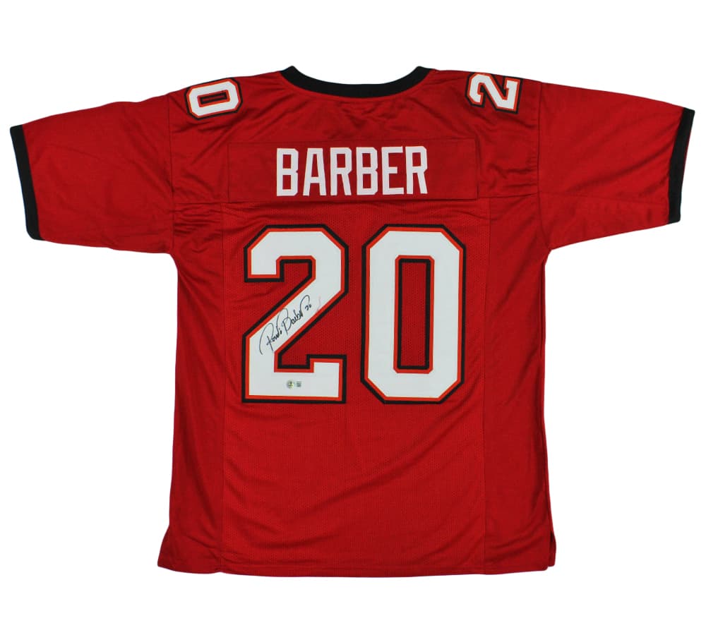 Ronde Barber Signed Tampa Bay Custom Red Jersey Ronde Barber Jersey ronde-barber-tampa-bay-red, supplier stock photo
