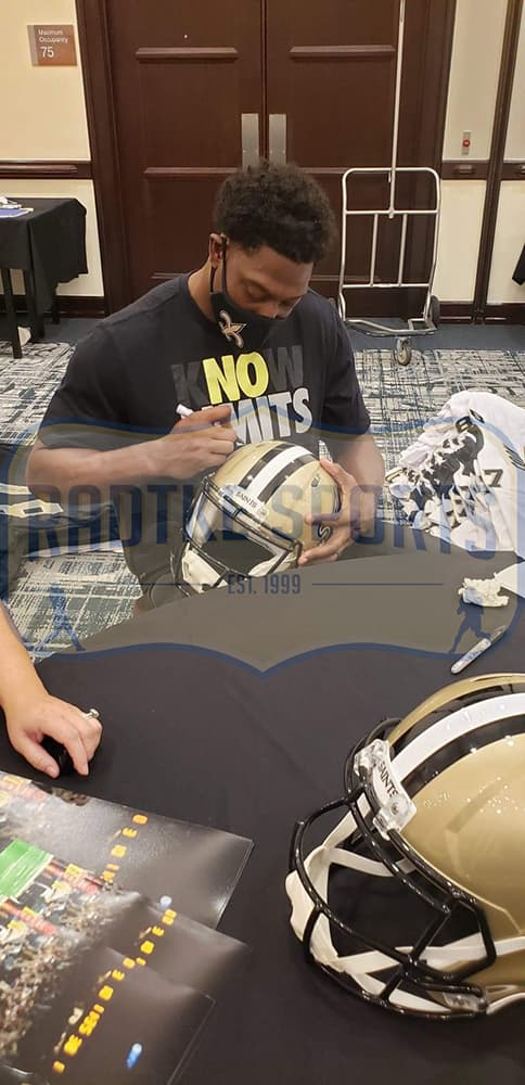 Jared Cook Signed New Orleans Saints Speed Authentic NFL Helmet Jared Cook Helmet jared-cook-orleans-saints-speed-nfl, view 2, supplier stock photo