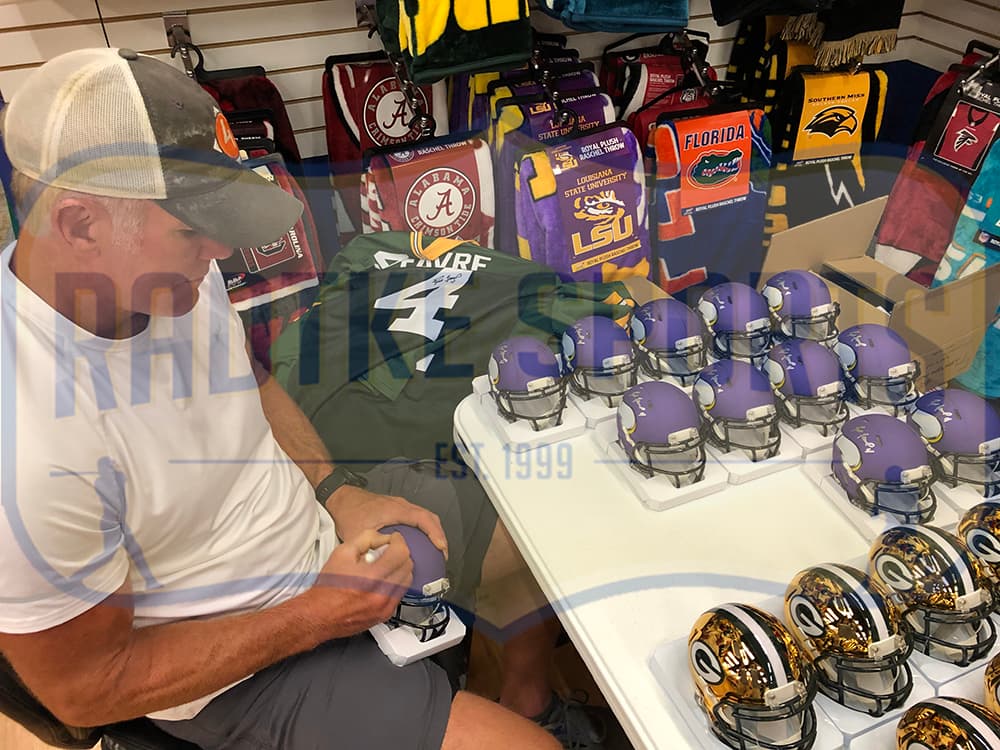 Brett Favre Signed Minnesota Vikings Speed NFL Mini Helmet Brett Favre Helmet brett-favre-minnesota-vikings-speed-nfl, Minnesota Vikings, view 2, supplier stock photo