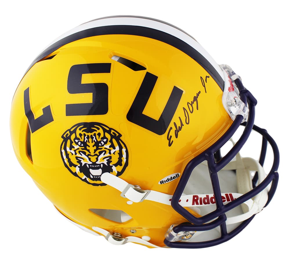 Ed Orgeron Signed LSU Tigers Speed Authentic NCAA Helmet Ed Orgeron Helmet ed-orgeron-lsu-tigers-speed-ncaa, LSU Tigers, supplier stock photo