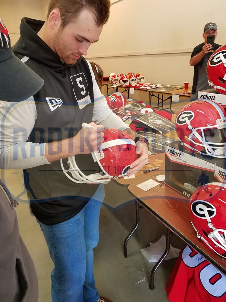 Jake Fromm Signed Georgia Bulldogs Speed Full Size NCAA Helmet Jake Fromm Helmet jake-fromm-georgia-bulldogs-speed-full, Georgia Bulldogs, view 3, supplier stock photo