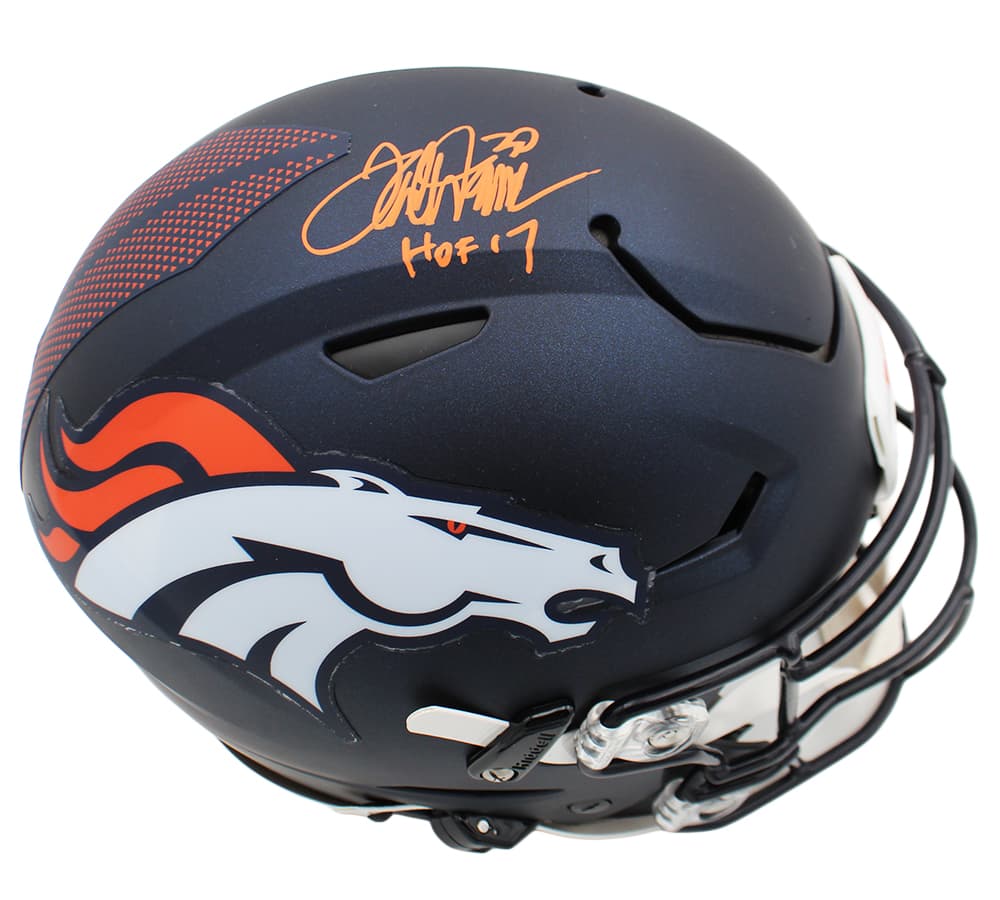 Terrell Davis Signed Denver Broncos Speed Flex Authentic NFL Helmet with “HOF 17” Inscription Terrell Davis Helmet terrell-davis-denver-broncos-speed-flex, Denver Broncos, view 2, supplier stock photo