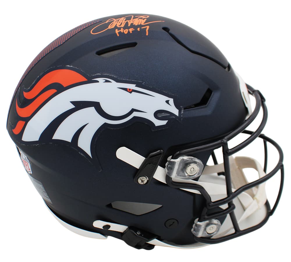 Terrell Davis Signed Denver Broncos Speed Flex Authentic NFL Helmet with “HOF 17” Inscription Terrell Davis Helmet terrell-davis-denver-broncos-speed-flex, Denver Broncos, view 3, supplier stock photo