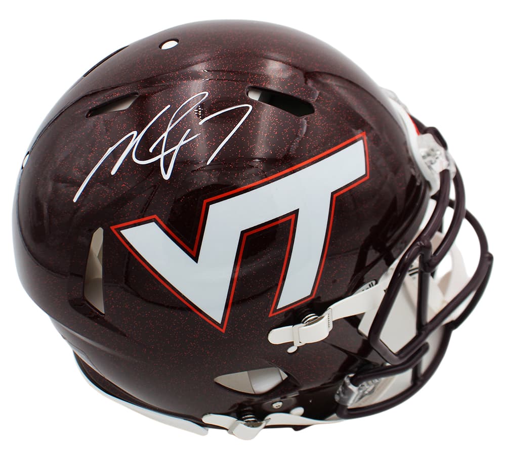 Michael Vick Signed Virginia Tech Hokies Speed Full Size NCAA Helmet Michael Vick Helmet michael-vick-virginia-tech-hokies-speed, supplier stock photo