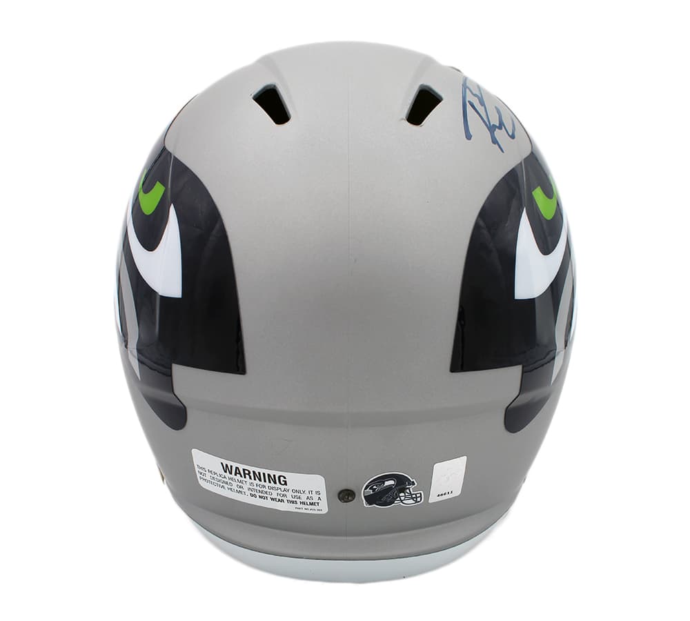 Russell Wilson Signed Seattle Seahawks Speed Full Size AMP NFL Helmet Russell Wilson Helmet russell-wilson-seattle-seahawks-speed-full, Seattle Seahawks, view 2, supplier stock photo