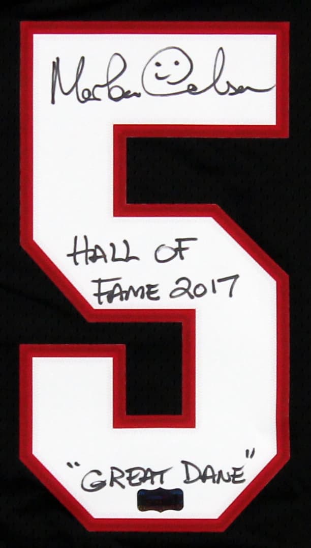Morten Andersen Signed Atlanta Falcons Authentic Proline Jersey Morten Andersen Jersey morten-andersen-atlanta-falcons-proline, view 3, supplier stock photo