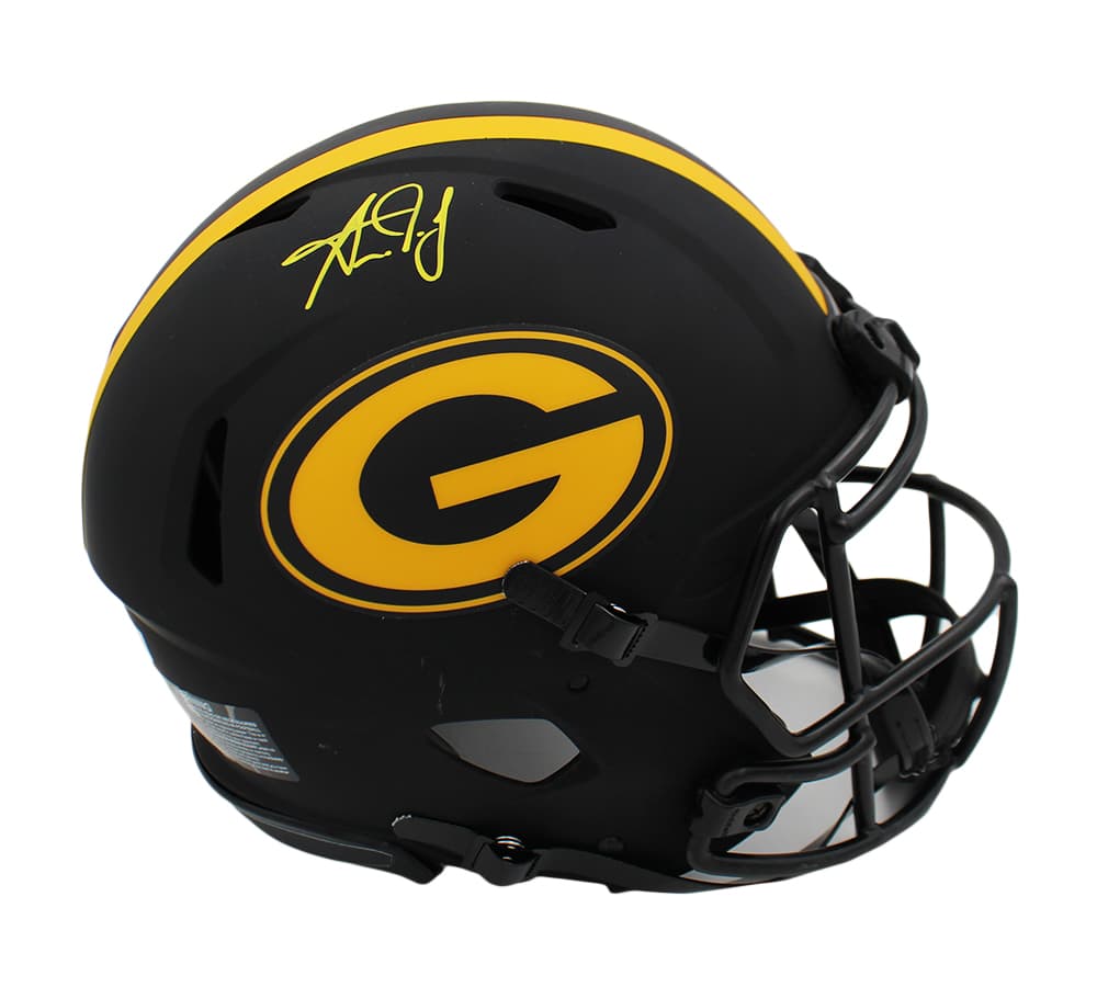 Aaron Jones Signed Green Bay Packers Speed Authentic Eclipse NFL Helmet Aaron Jones Helmet aaron-jones-green-bay-packers-speed, Green Bay Packers, supplier stock photo