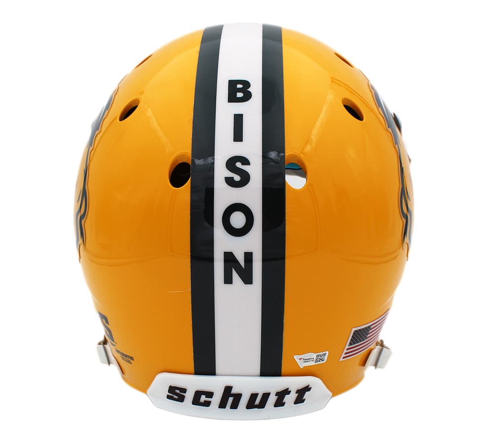 Carson Wentz Signed North Dakota Bison Schutt Authentic NCAA Helmet Carson Wentz Helmet carson-wentz-north-dakota-bison-schutt, view 2, supplier stock photo