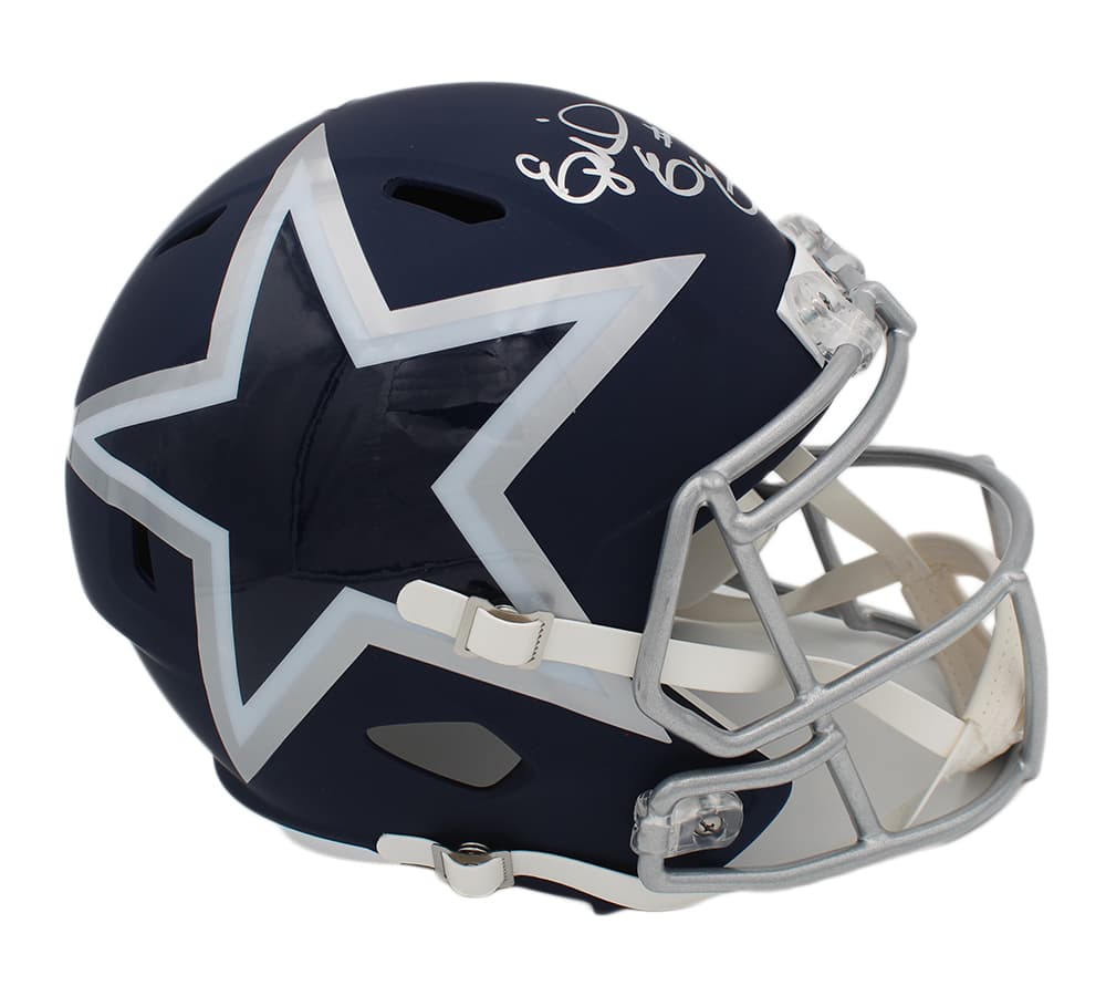 Ezekiel Elliott Signed Dallas Cowboys Speed Full Size AMP NFL Helmet Ezekiel Elliott Helmet ezekiel-elliott-dallas-cowboys-speed-full, Dallas Cowboys, view 2, supplier stock photo