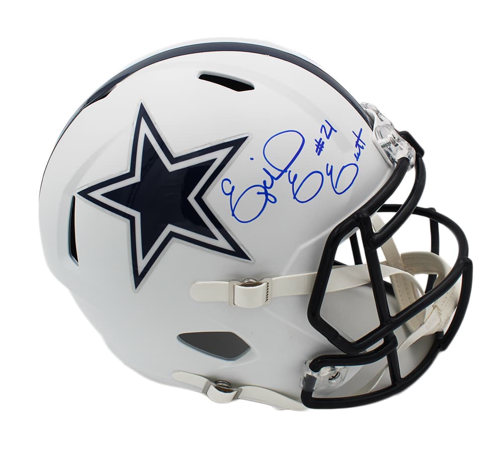 Ezekiel Elliott Signed Dallas Cowboys Speed Full Size White Matte NFL Helmet Ezekiel Elliott Helmet ezekiel-elliott-dallas-cowboys-speed-full, Dallas Cowboys, supplier stock photo