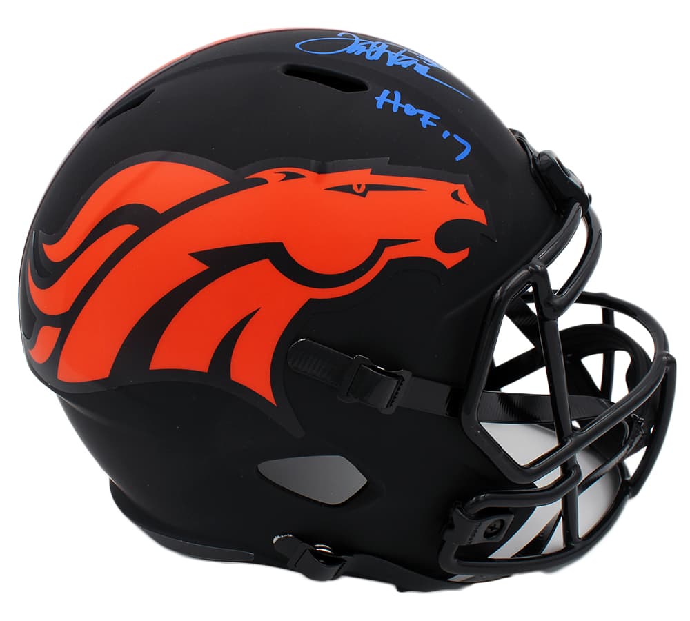 Terrell Davis Signed Denver Broncos Speed Full Size Eclipse NFL Helmet with “HOF 17” Inscription Terrell Davis Helmet terrell-davis-denver-broncos-speed-full, Denver Broncos, view 2, supplier stock photo